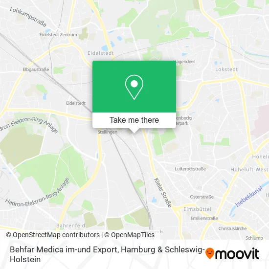 Карта Behfar Medica im-und Export