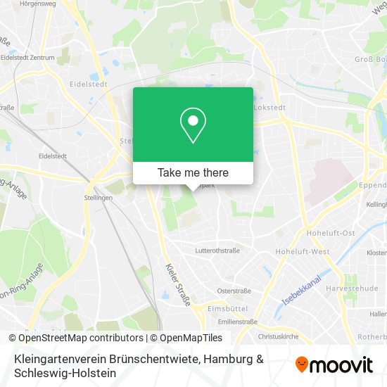 Kleingartenverein Brünschentwiete map