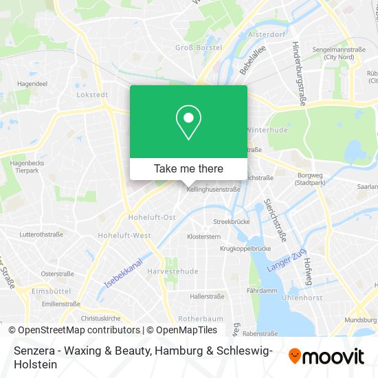 Senzera - Waxing & Beauty map