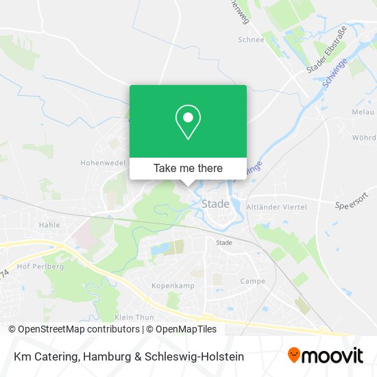 Km Catering map