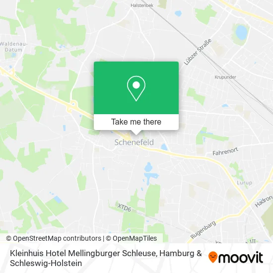 Карта Kleinhuis Hotel Mellingburger Schleuse