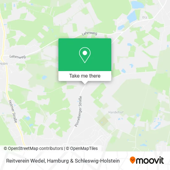 Карта Reitverein Wedel