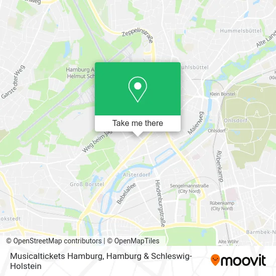 Карта Musicaltickets Hamburg