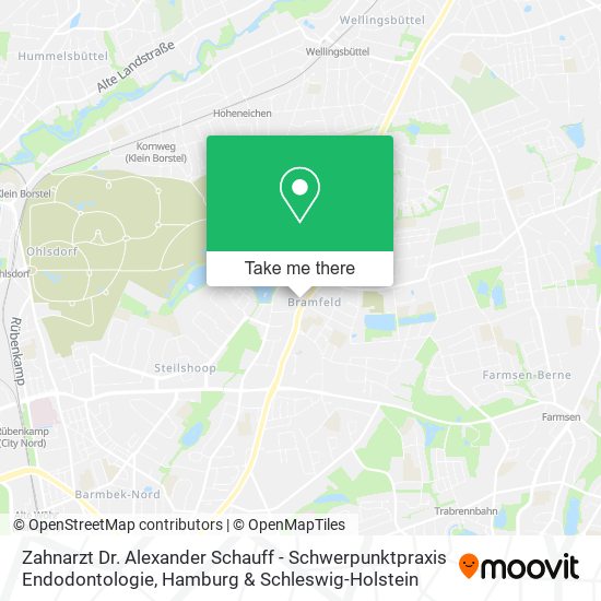 Zahnarzt Dr. Alexander Schauff - Schwerpunktpraxis Endodontologie map