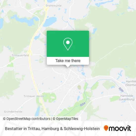 Карта Bestatter in Trittau