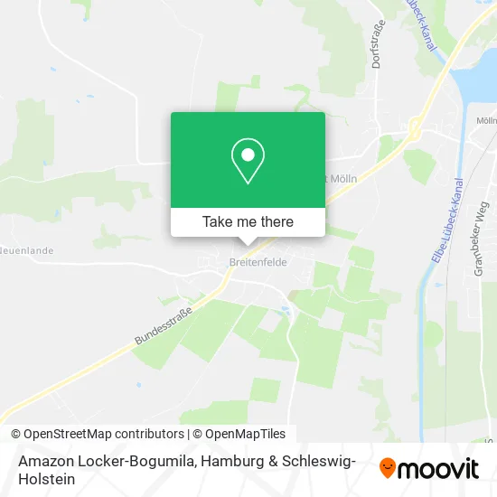 Amazon Locker-Bogumila map