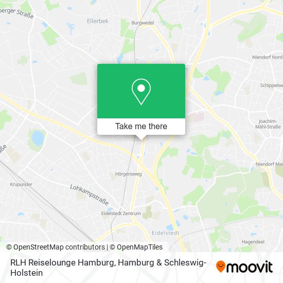RLH Reiselounge Hamburg map