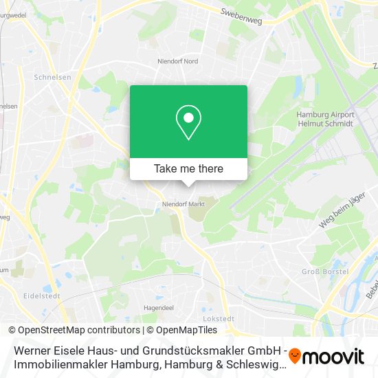 Werner Eisele Haus- und Grundstücksmakler GmbH - Immobilienmakler Hamburg map