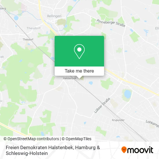 Карта Freien Demokraten Halstenbek