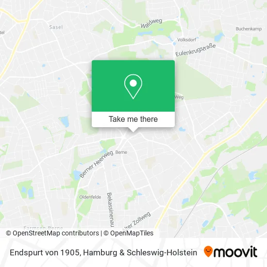 Карта Endspurt von 1905