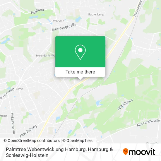 Карта Palmtree Webentwicklung Hamburg