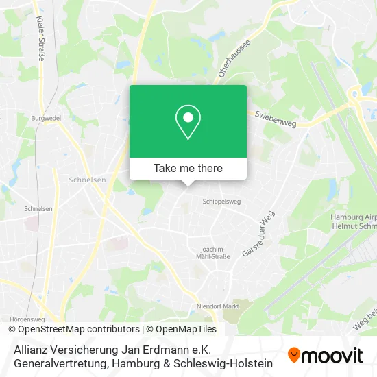 Карта Allianz Versicherung Jan Erdmann e.K. Generalvertretung