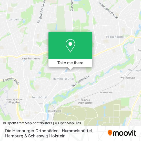 Карта Die Hamburger Orthopäden - Hummelsbüttel