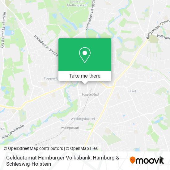 Geldautomat Hamburger Volksbank map