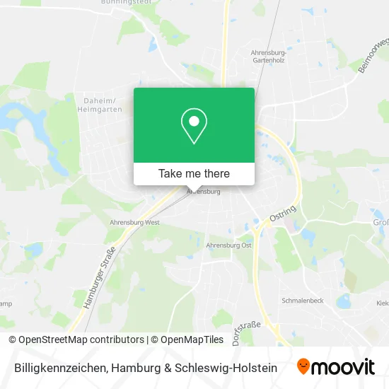 Карта Billigkennzeichen