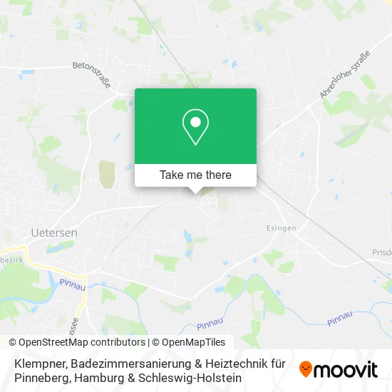 Карта Klempner, Badezimmersanierung & Heiztechnik für Pinneberg