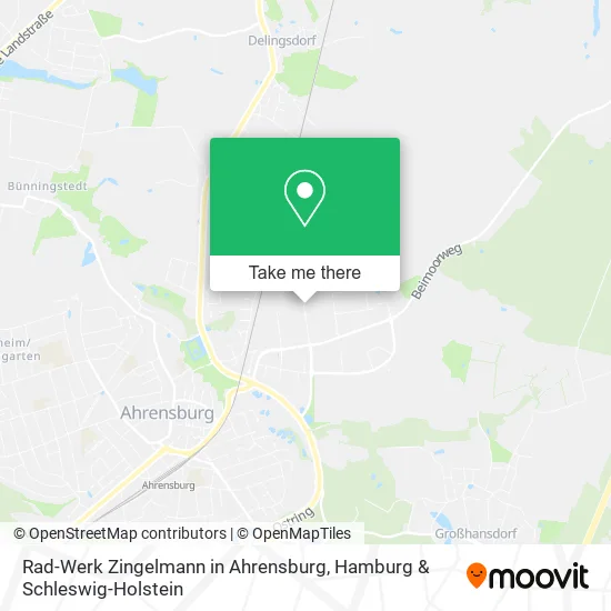 Карта Rad-Werk Zingelmann in Ahrensburg