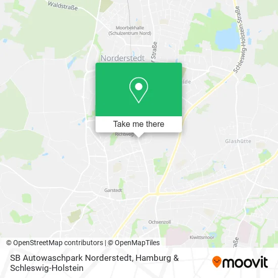 Карта SB Autowaschpark Norderstedt