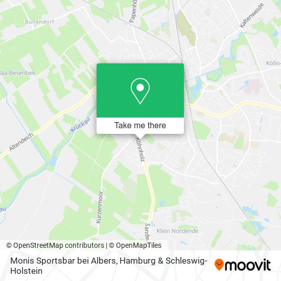 Monis Sportsbar bei Albers map