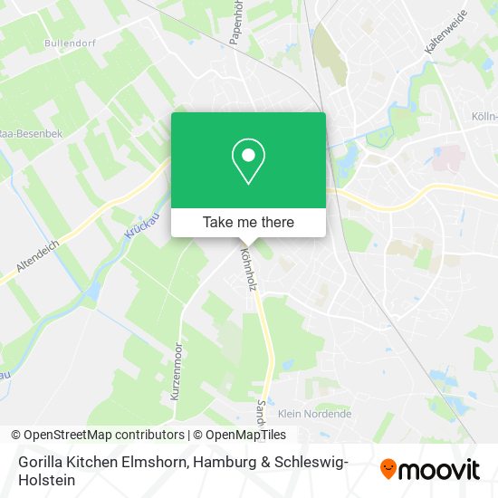 Gorilla Kitchen Elmshorn map