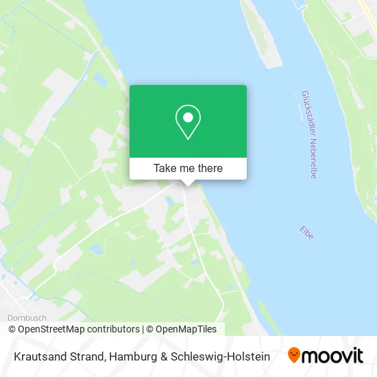 Krautsand Strand map