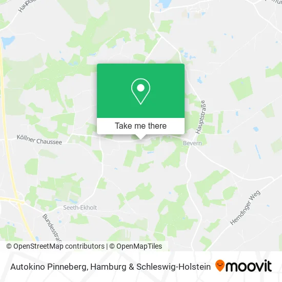 Карта Autokino Pinneberg