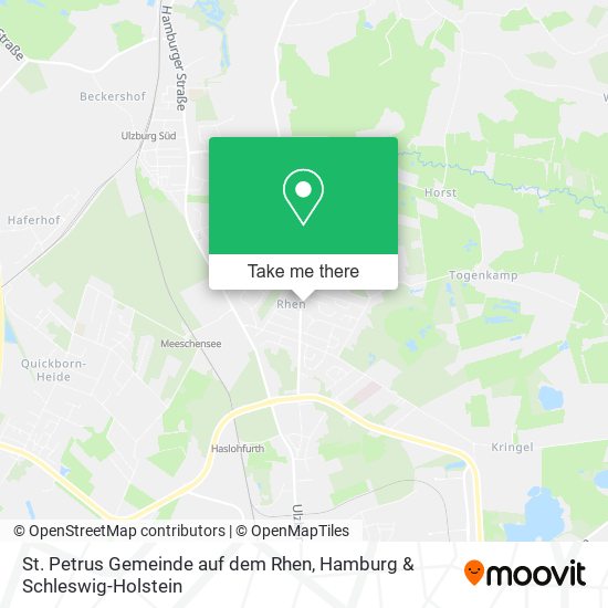 St. Petrus Gemeinde auf dem Rhen map