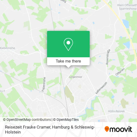 Карта Reisezeit Frauke Cramer