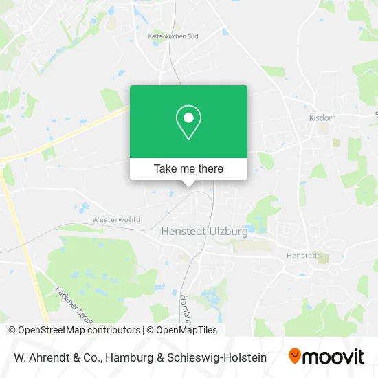 Карта W. Ahrendt & Co.