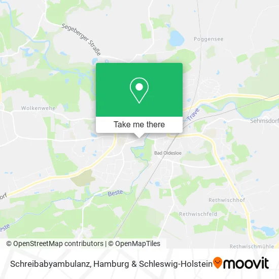 Карта Schreibabyambulanz