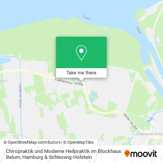 Карта Chiropraktik und Moderne Heilpraktik im Blockhaus Belum