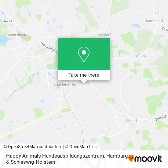 Карта Happy Animals Hundeausbildungszentrum