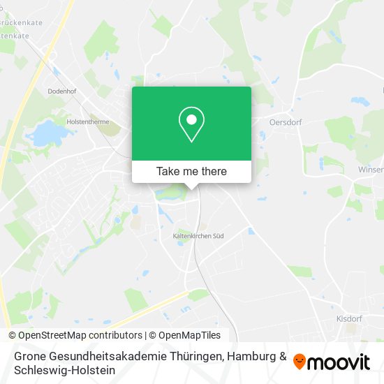 Grone Gesundheitsakademie Thüringen map