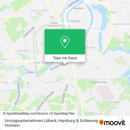 Карта Umzugsunternehmen Lübeck