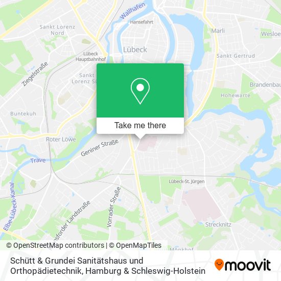 Schütt & Grundei Sanitätshaus und Orthopädietechnik map