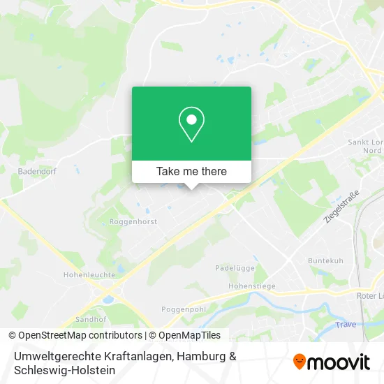 Карта Umweltgerechte Kraftanlagen