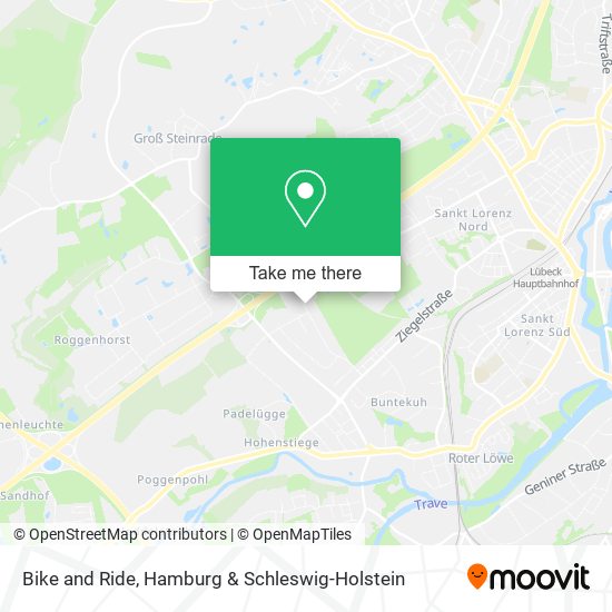 Bike and Ride map