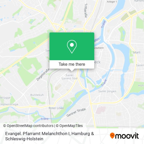 Evangel. Pfarramt Melanchthon I map