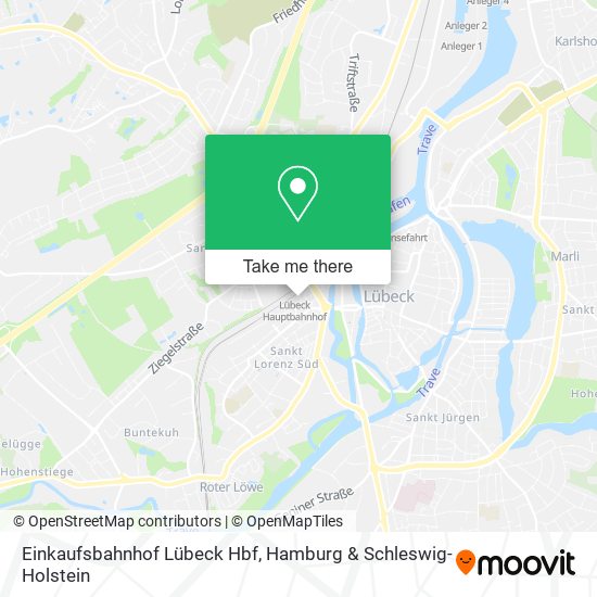 Einkaufsbahnhof Lübeck Hbf map