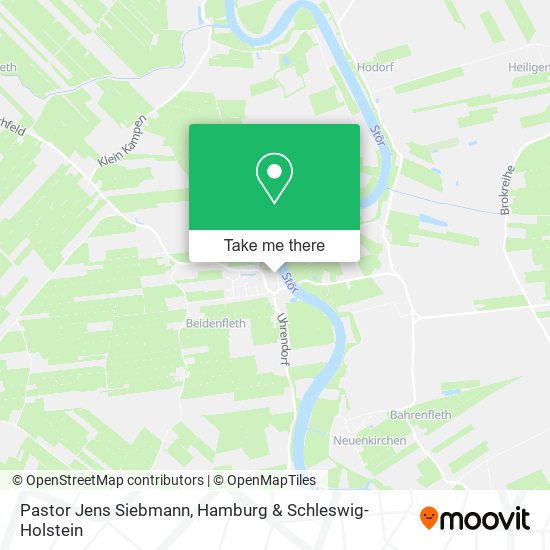 Pastor Jens Siebmann map