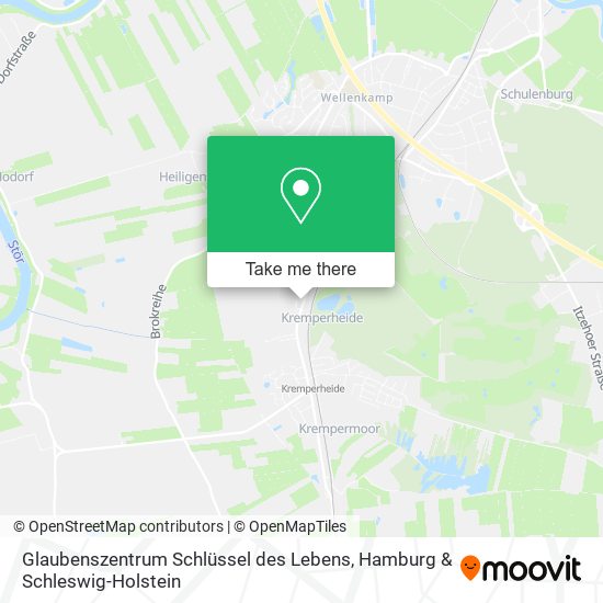 Glaubenszentrum Schlüssel des Lebens map