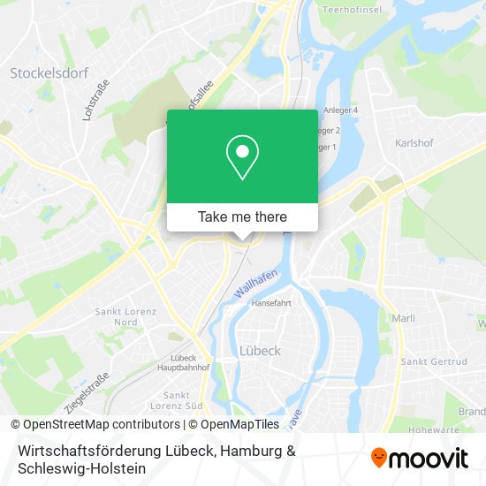 Wirtschaftsförderung Lübeck map