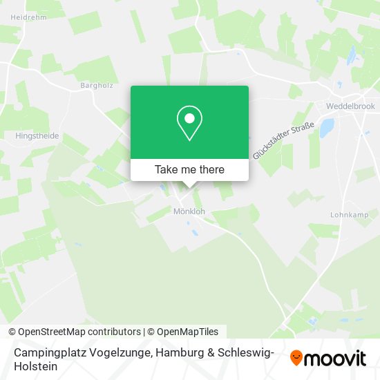 Карта Campingplatz Vogelzunge