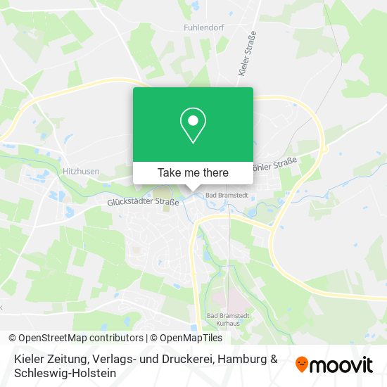 Kieler Zeitung, Verlags- und Druckerei map