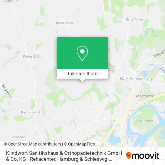 Карта Klindwort Sanitätshaus & Orthopädietechnik GmbH & Co. KG - Rehacenter