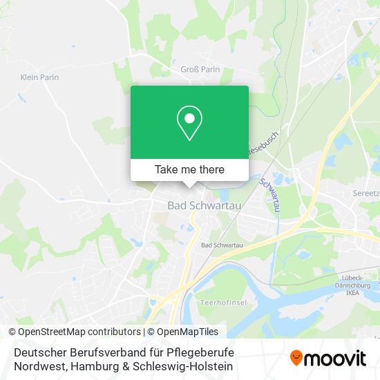 Карта Deutscher Berufsverband für Pflegeberufe Nordwest