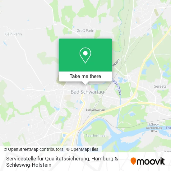 Карта Servicestelle für Qualitätssicherung