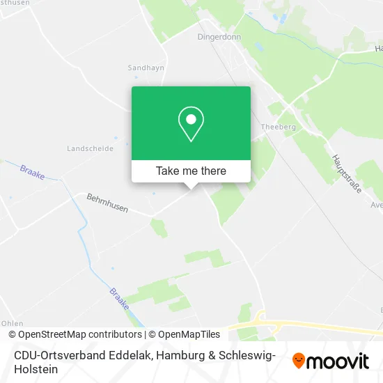 Карта CDU-Ortsverband Eddelak