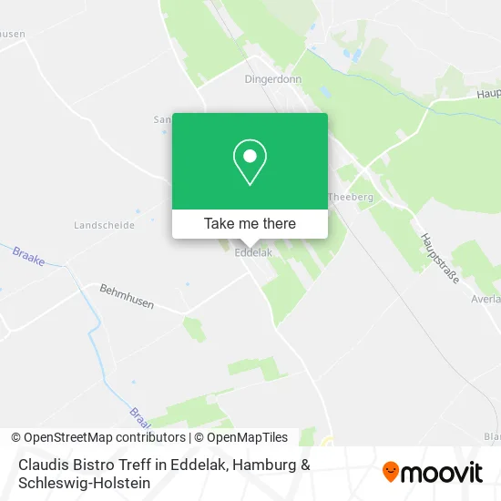 Карта Claudis Bistro Treff in Eddelak