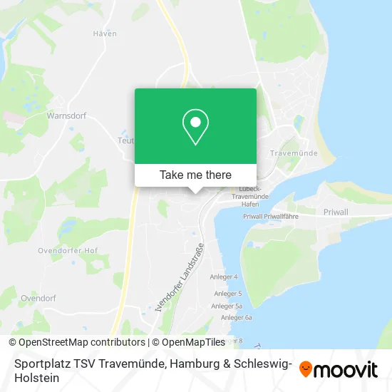Карта Sportplatz TSV Travemünde